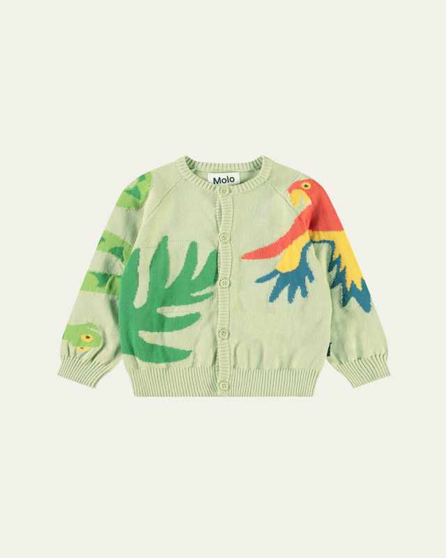 Boy's Brody Knit Intarsia Pullover Cardigan, Size 3M-2
